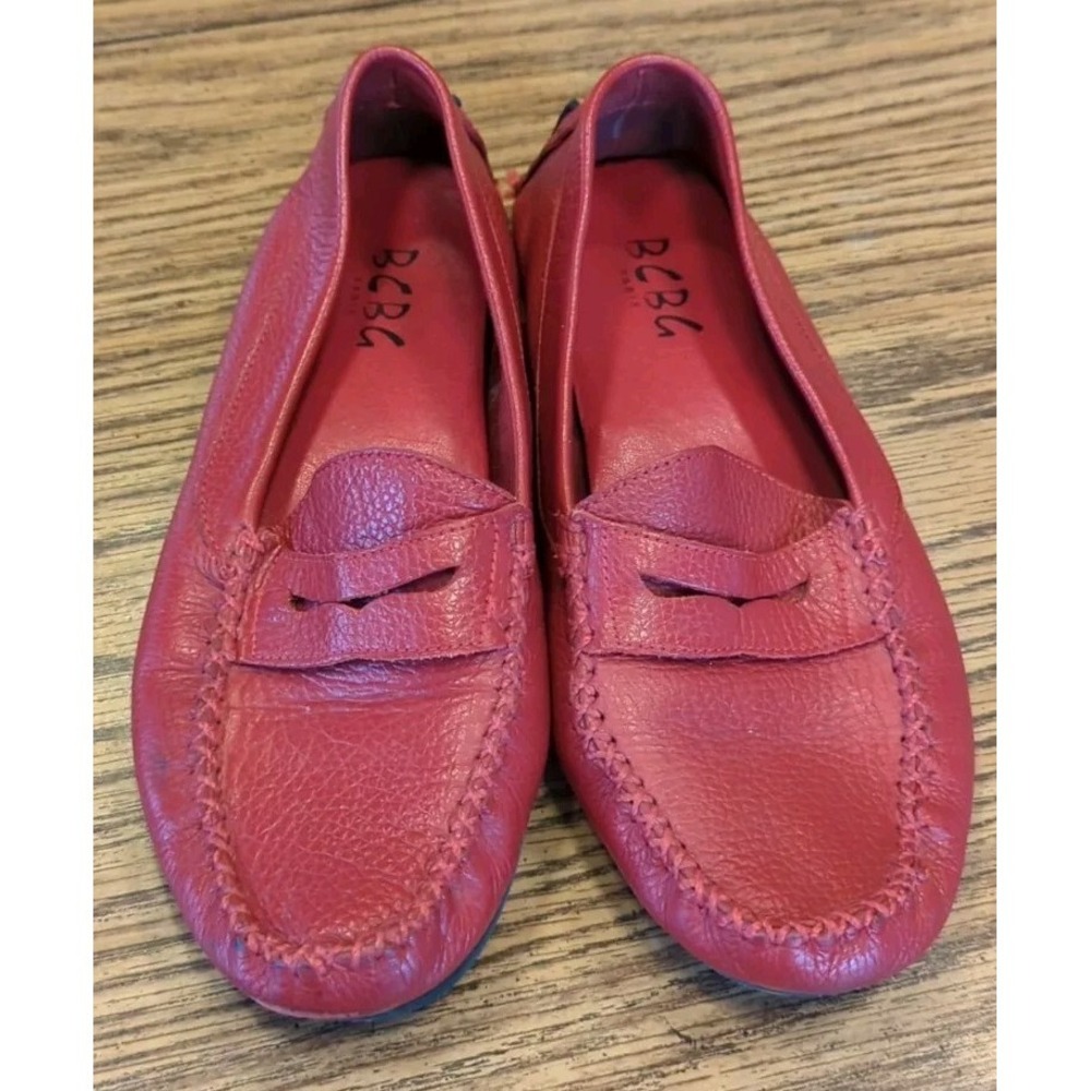 BCBG Paris Moccasin Penny Loafer Womens‎ Size 5.5 US Driving Shoes Flat Casual